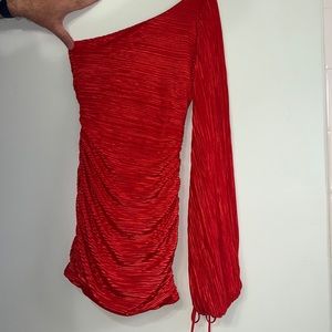 red lucy in the sky dress